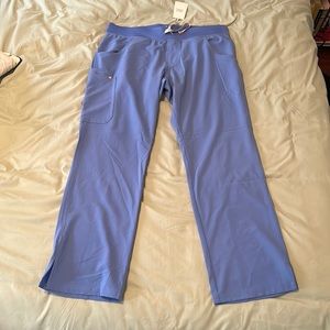 FIGS Large Kade Cargo Scrub Pants - Ceil Blue